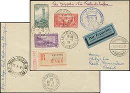 Let ANDORRE 29, 36 Et 44 Obl. 1/5/33 S. Carte Rec., Cachet Zeppelin, Càd Friedrichshafen 6/5, Arr. PERNAMBUCO Le 9/5, TB - Nuovi