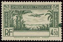 (*) COTE D'IVOIRE PA 3a : 4f50 Vert-olive, SANS Le Nom Du Territoire Et Tâche Verte De L'impression Dans Une Marge, TB - Autres & Non Classés