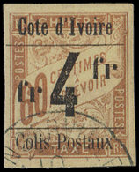 COTE D'IVOIRE Colis Px 11h : 4f. S. 60c. Brun S. Chamois, SANS ACCENT Sur Cote, Obl., TB. C - Autres & Non Classés