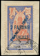 INDE 131b : 2fa.9ca. Sur 25c. Outremer Et Rouge-orange, Obl. S. Fragt, TB - Altri & Non Classificati