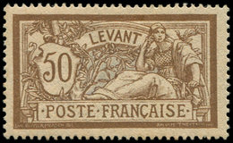 * LEVANT 25 : 50c. Brun Et Gris, TB - Autres & Non Classés