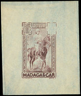 MADAGASCAR Galliéni, Type NON Adopté, épreuve En Brun-lilas SANS Faciale, TB - Autres & Non Classés