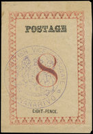 (*) MADAGASCAR Courrier Consulaire Britannique 27 : 8p. Rose-rouge, TB - Sonstige & Ohne Zuordnung