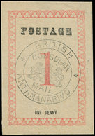 (*) MADAGASCAR Courrier Consulaire Britannique 37 : 1p. Rose-rouge, TB - Autres & Non Classés