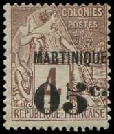 * MARTINIQUE 9 : 05c. Sur 4c. Lilas-brun, TB. Br - Autres & Non Classés