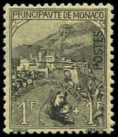 ** MONACO 32 : 1f. + 1f. Noir Sur Jaune, TB - ...-1885 Préphilatélie