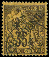 NOUVELLE CALEDONIE 30 : 35c. Violet-noir Sur Jaune, Obl., TTB - Lettres & Documents