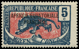 * OUBANGUI 46a : 5c. Bleu Et Rose, SANS Surcharge, TB. C - Sonstige & Ohne Zuordnung