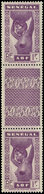 ** SENEGAL 147a : 1f. Violet, PAIRE Verticale Avec Pont, TB - Sonstige & Ohne Zuordnung