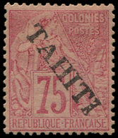 * TAHITI 17 : 75c. Rose, TB. S - Autres & Non Classés