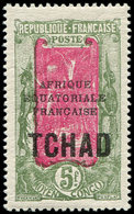 ** TCHAD 51a : 5f. Vert-olive Et Rose-lilas, SANS Surcharge 10f., TTB - Altri & Non Classificati