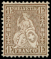 * SUISSE 41a : 1f. Bronze Doré Jaunâtre, TB - Gebraucht