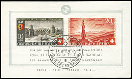 SUISSE BF 7 : Samaritains, Obl. Càd Genève 15/6/42, Avec Gomme **, TB - Blocks & Kleinbögen