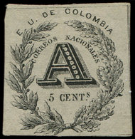 (*) COLOMBIE Timbres Pour Lettres Chargées 2 : 5c. Noir, TB - Colombie