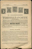 A. Maury, Le Collectionneur De Timbres Poste Année 1890 Complète, R Et TB - Autres & Non Classés