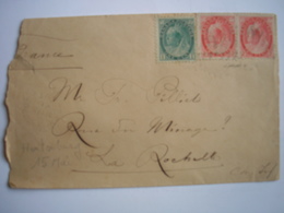 CANADA - Enveloppe De Hintonburg Du 15/05/1901 Pour La Rochellele Le 24/5/1901 - Cartas & Documentos