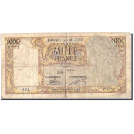 Billet, Algeria, 1000 Francs, 1956, 1956-03-20, KM:107b, TB - Algerien