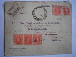 ARGENTINE - Enveloppe Recommandée De Buenos-Aires Du 28/04/1927 Pour La Rochelle Ré-acheminée à Fouras - Briefe U. Dokumente