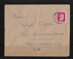 1944 Poland → WW2 German Occupation 12 Pf Red Strelno (Strezelno) Cover To France - Occupations