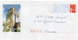 2002 --PAP Repiquage Luquet -DRUYES LES BELLES FONTAINES-89 (tour Médiévale)-Cachet Courson Les Carrières-89 - PAP: Aufdrucke/Luquet