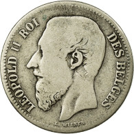 Monnaie, Belgique, Leopold II, 2 Francs, 2 Frank, 1866, TB, Argent, KM:30.1 - 2 Frank