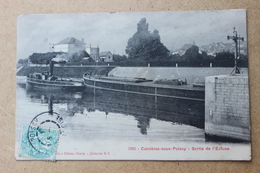 CARRIERES SOUS POISSY (78) - SORTIE DE L'ECLUSE - Carrieres Sous Poissy