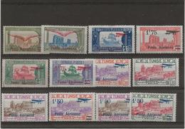 TUNISIE - POSTE AERIENNE N° 1 A 12 NEUF CHARNIERE- COTE :47 € - Luftpost