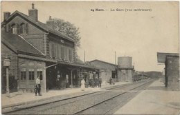 CPA Chemin De Fer Gare HAM 80 - Ham