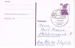 30602. Entero Postal BERLIN (Alemania Berlin) 1977. STEGLITZ 77 Briefmarken - Postkarten - Gebraucht