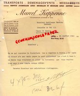 BELGIQUE- LIEGE- RARE LETTRE SIGNEE MARCEL KEPPENNE- TRANSPORTS-DEMENAGEMENTS-MESSAGERIES--BRUXELLES-ANVERS-1940 - Artigianato