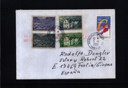 French Andorra 2001 Interesting Letter - Briefe U. Dokumente