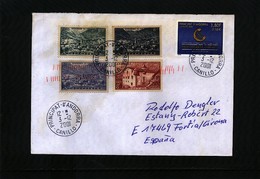 French Andorra 2001 Interesting Letter - Covers & Documents