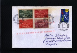 French Andorra 2002 Interesting Letter - Covers & Documents