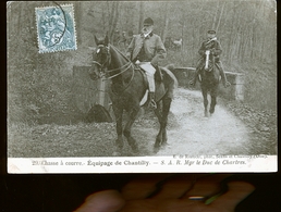 Delcampe - CHANTILLY SAR MGR LE DUC CHARTRES CHASSE A COURE     JLM - Jagd