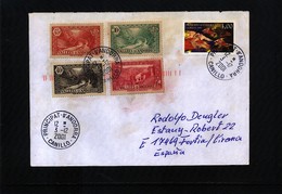 French Andorra 2001 Interesting Letter - Covers & Documents