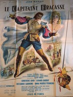 CINEMA / TRES BELLE AFFICHE ORIGINALE CAPITAINE FRACASSE 1961 / 120 X 160 CM / JEAN MARAIS / DE FUNES - Affiches