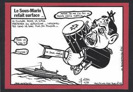 CPM Sous Marin Satirique Caricature Jihel Tirage Signé 100 Ex. Numérotés Signés Vitrolles Tambourin - Unterseeboote