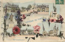 - Paris -ref-C530- Souvenir De ...-XIIIe Arrondissement - Multi Vues - Carte Colorisee Bon Etat - - Arrondissement: 13