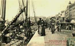 62...PAS DE CALAIS...BOULOGNE SUR MER...RETOUR DE PECHE AUX HARENS - Boulogne Sur Mer