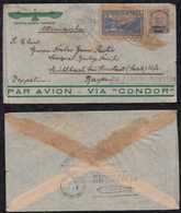 Brazil Brasil 1932 Zeppelin Cover NATAL To MUEHLBACH Germany Sieger 172 - Airmail (Private Companies)