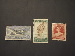 NUOVA ZELANDA - 1955 CENTENARIO  3 VALORI  - NUOVI(++) - Unused Stamps