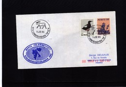 Norway 1986 Spitzbergen Norsk Institute Expedition Interesting Cover - Expéditions Arctiques