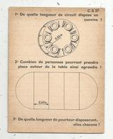 Fiche Cartonnée , Studia , école , C.S 27 , Combien De Personnes Autour De La Table, 1948 - Other & Unclassified