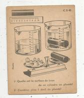 Fiche Cartonnée , Studia , école , C.S 43 , Surface De Base D'un Cylindre, 1948 - Altri & Non Classificati