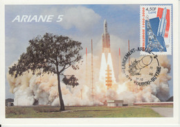 Carte-Maximum FRANCE N°Yvert 3366 / Métallurgie, Ariane 5 - 2000-09