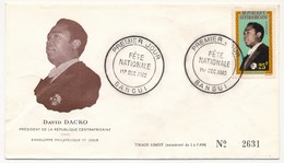 REP CENTRAFRICAINE => FDC - David Dacko, Président De La République - 1er Décembre 1962 - Bangui - Repubblica Centroafricana