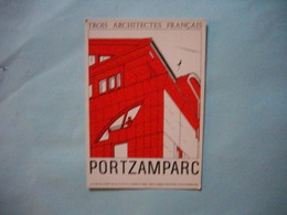 Carte Invitation  -  Vernissage  -  Christian De PORTZAMPARC  -  Institut D'Architecture  -  1984  - - Einweihungen