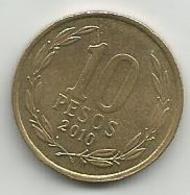 Chile  10 Pesos 2010. - Chili
