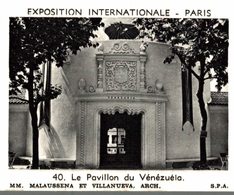 CHROMO BOISSON ANTESITE EXPOSITION INTERNATIONALE DE PARIS N° 40 LE PAVILLON DU VENEZUELA - Autres