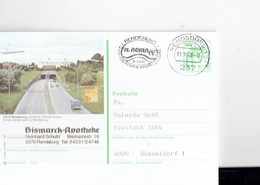 GERMANY 1980- RENDSBURG -POSTKARTE -OBL  "UNDWIRSCHAFTTLICHE FACHAUSSTELLUNG 3 -7.9.80 "119.1980- IMMER WIEDER GERN IN R - Rendsburg